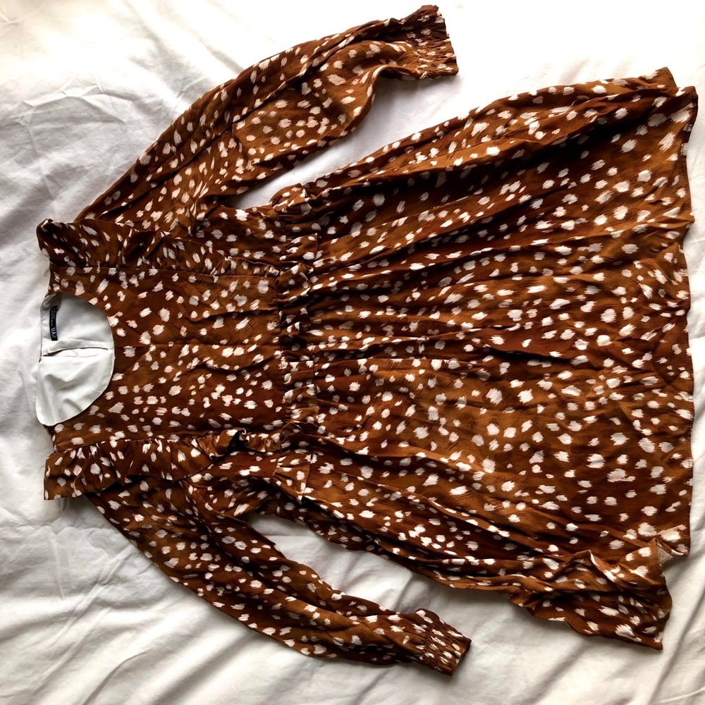 City Safari Silk Babydoll Dress